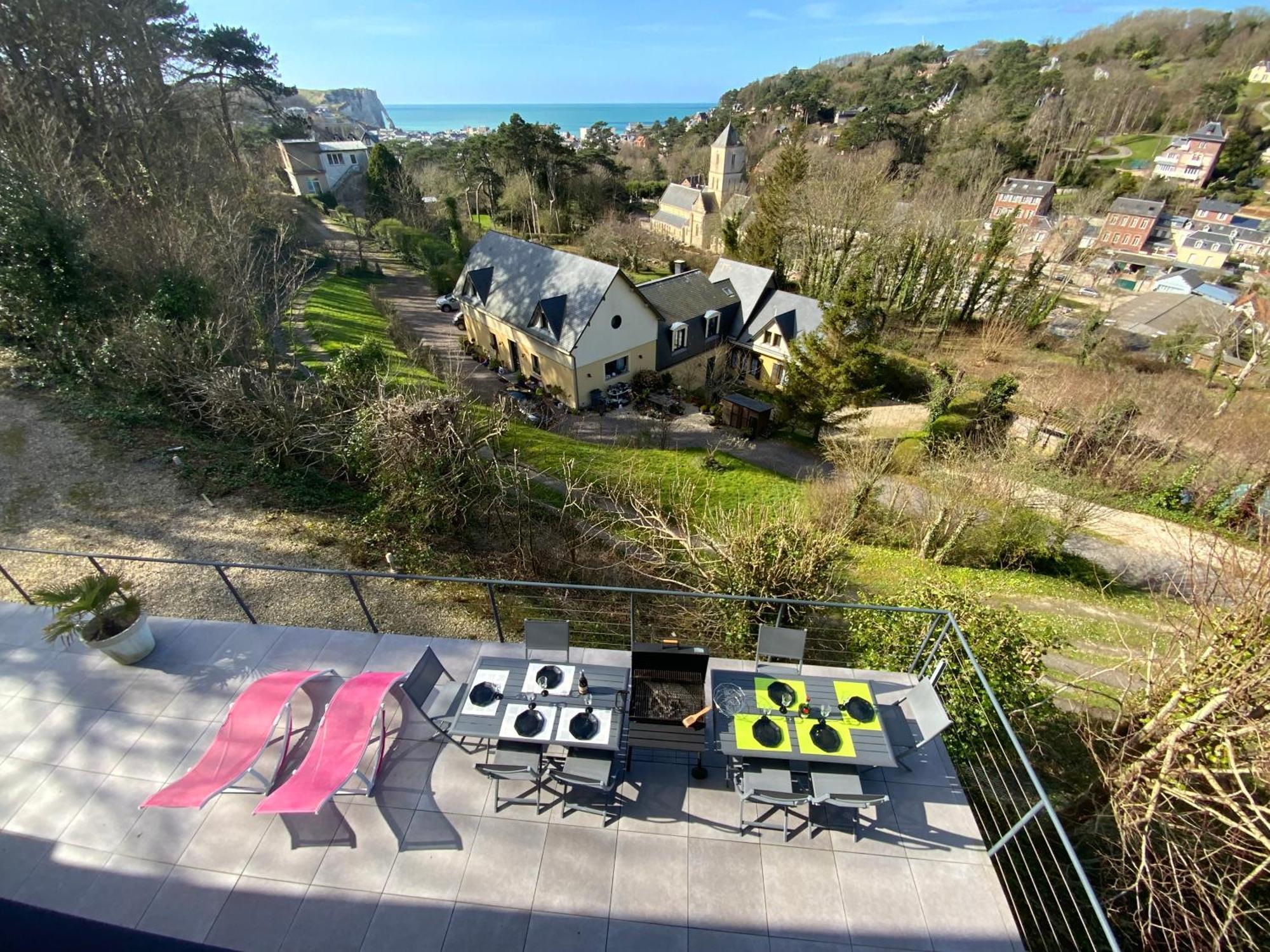 Villa Panorama, Vue Mer Et Falaises D Exception إتريتا المظهر الخارجي الصورة